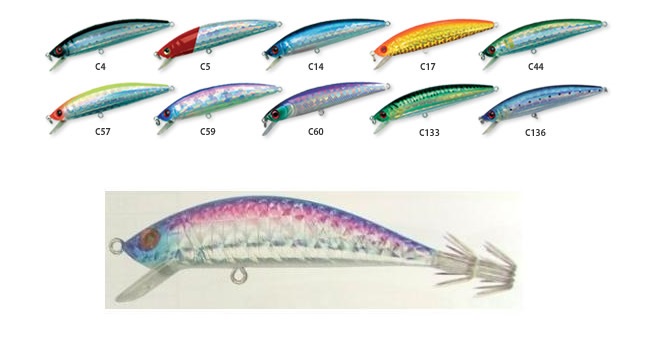 Yo-Zuri Minnow Egi R911 mm. 085 gr. 11 colore C14 - Clicca l'immagine per chiudere